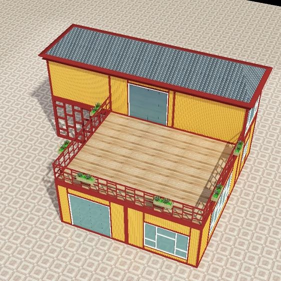 Casa prefabricada adaptable del envase de la construcción de la estructura de acero para la oficina y la vida