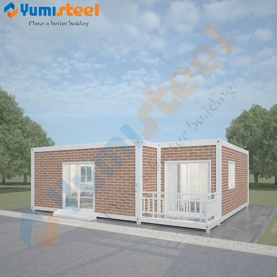 Casa contenedor con estructura de acero para vacaciones/vivienda aislada con lana de roca