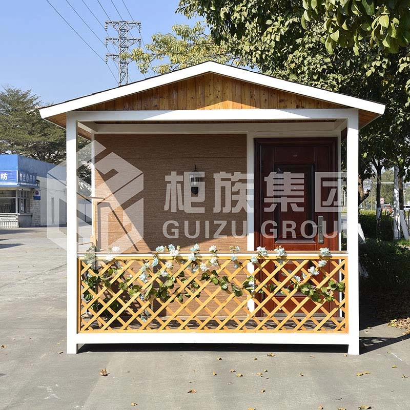 Casa de madera modular prefabricada de suministro de China OEM de 20 pies con marco de acero