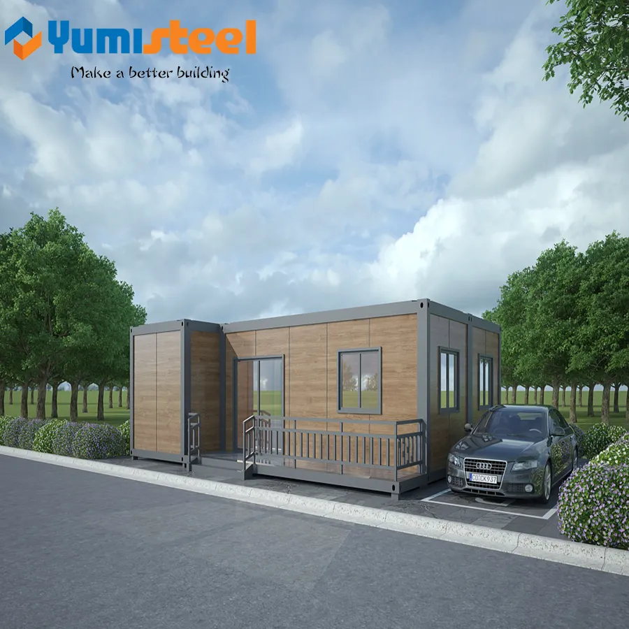 Casa prefabricada de contenedores planos para vivir/oficina/hogar/almacén