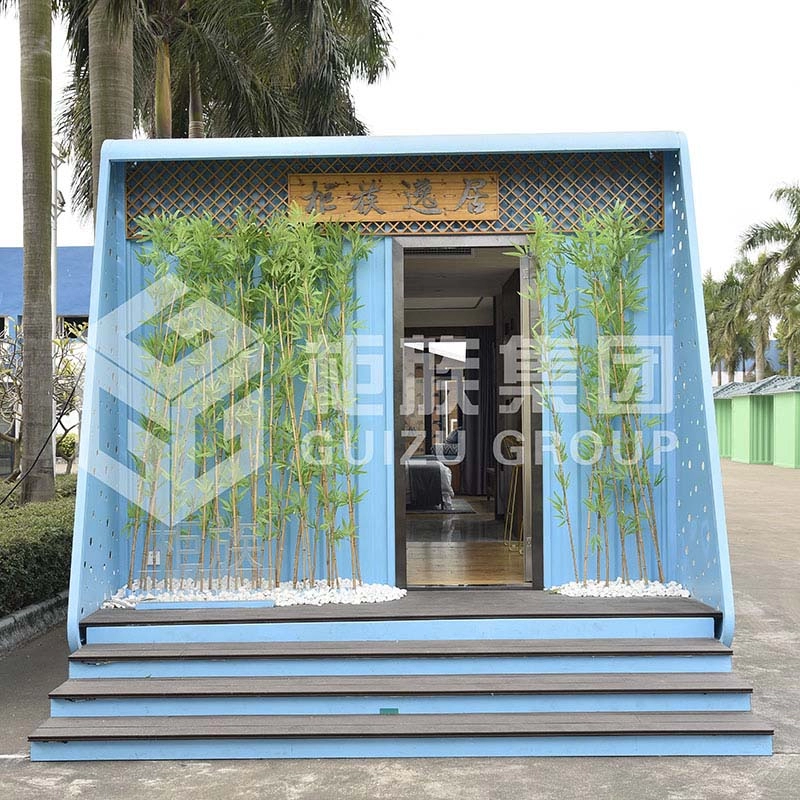 Hotel móvil prefabricado del fabricante de China del OEM hecho de chapa acanalada