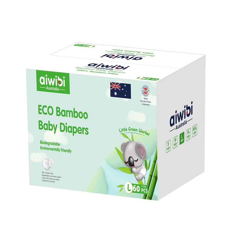 Pañales de bambú premium para bebés con tela de bambú 100% biodegradable