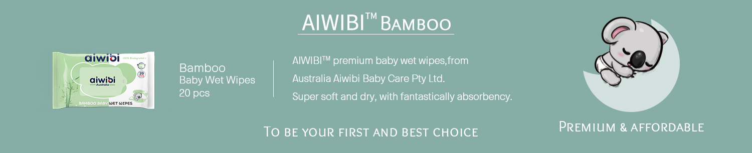 Toallitas húmedas para bebés 100% bambú 20 piezas