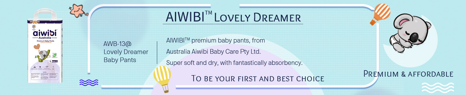 Pantalones desechables AIWIBI Premium para bebé con rendimiento de súper absorción para mantenerse seco