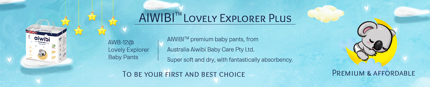 Pantalones superiores del bebé de la forma disponible de AIWIBI Q con alta capacidad de absorción