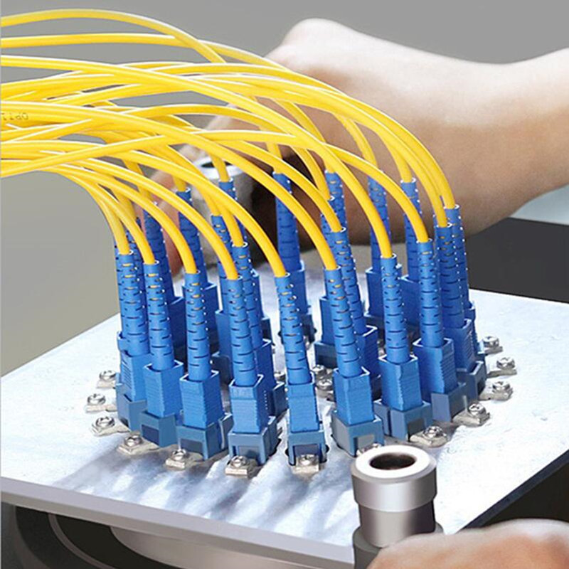 Pulido de cables de conexión de fibra
