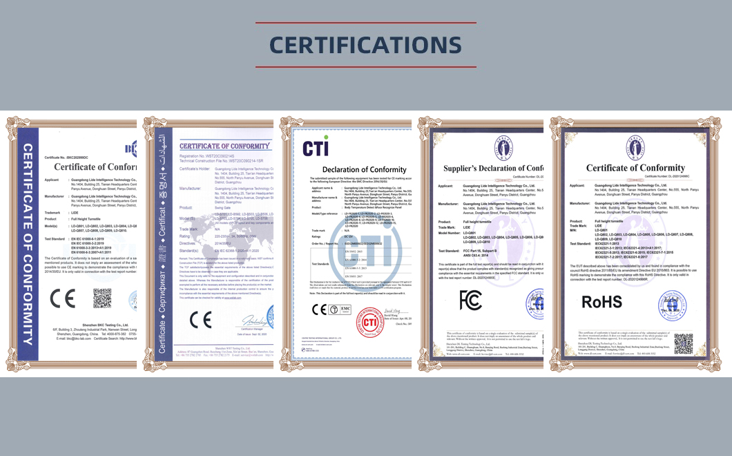 certificado CE del torniquete del trípode