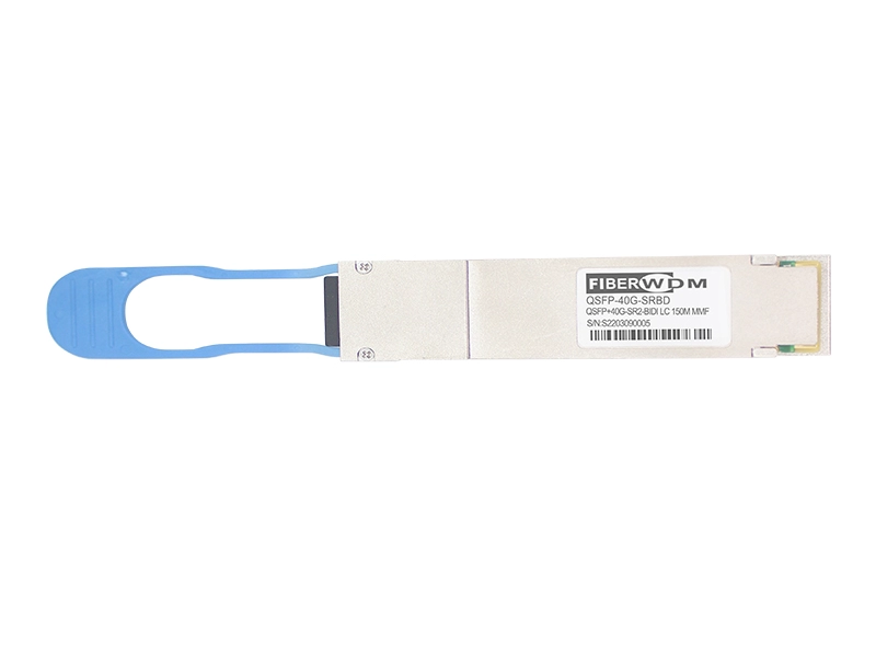 Módulo transceptor óptico bidireccional QSFP+ 850/900nm 100m DOM LC MMF 40GBASE-SR