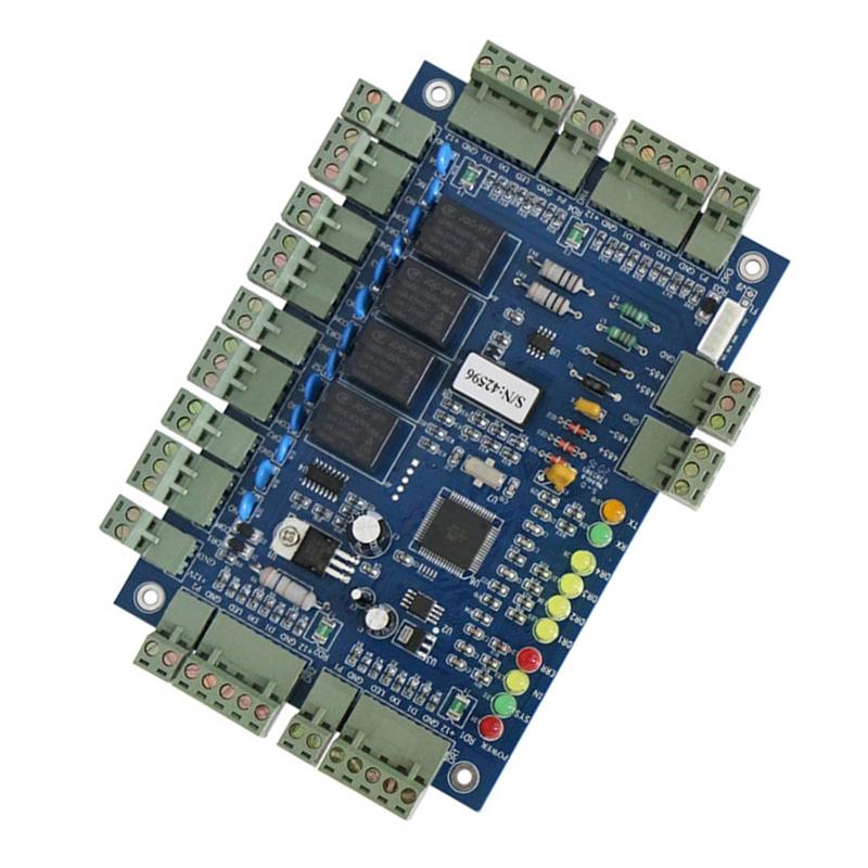 Tablero de control de acceso RS485 para 4 puertas usadas, compatible con 20.000 usuarios