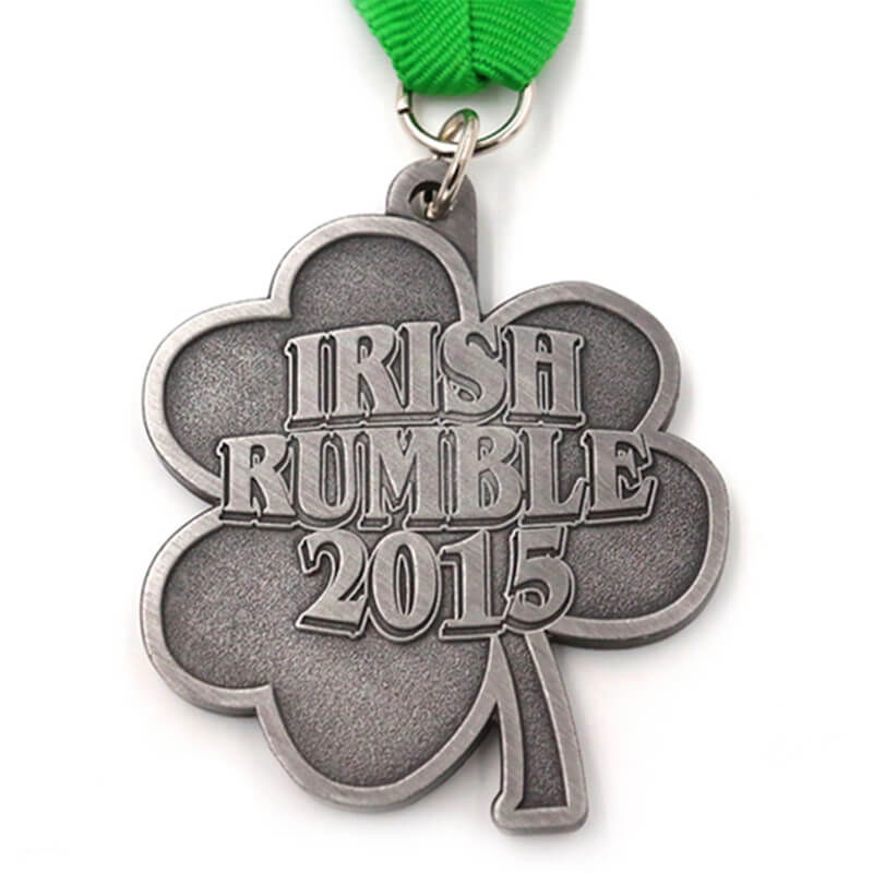 Medalla de plata antigua irlandesa personalizada del fabricante