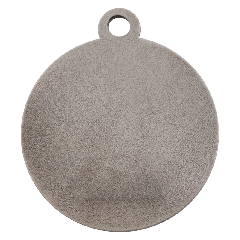 Proveedor de medallas religiosas de plata antiguas con chorro de arena personalizado