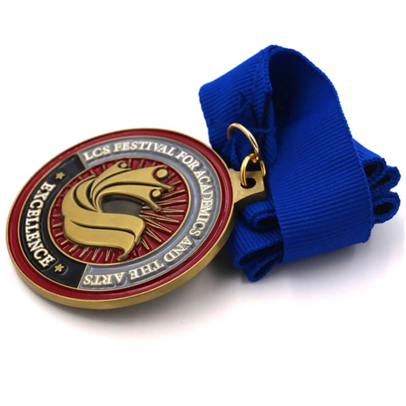 Medalla académica excelente de metal personalizada del fabricante