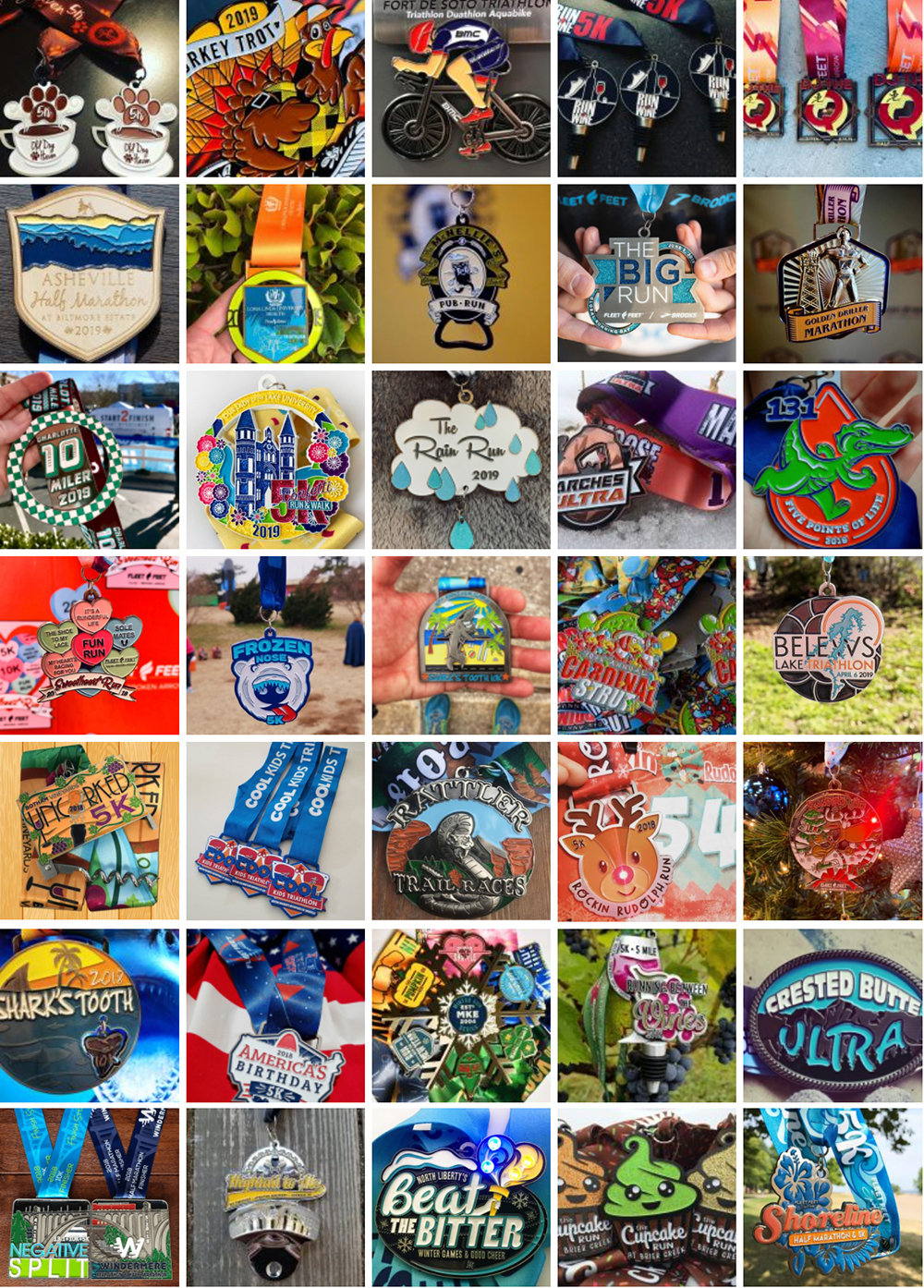 medallas personalizadas de trail run