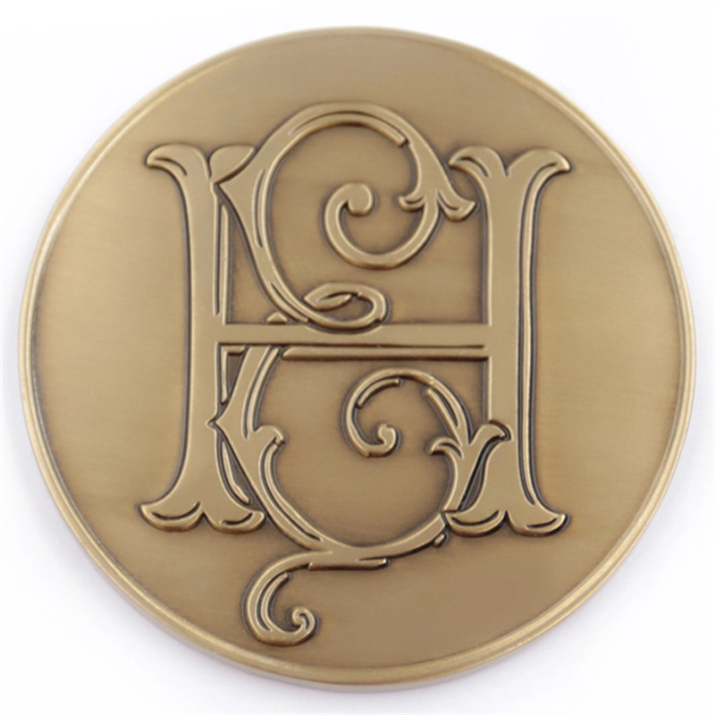 Moneda de desafío de oro antiguo chapado personalizado del fabricante