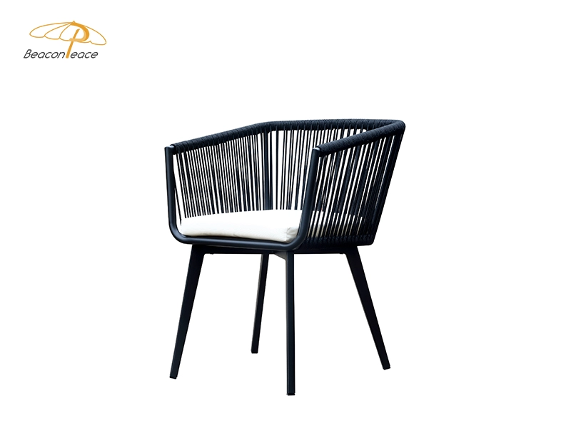 Muebles de jardín al aire libre de la silla de la mesa de comedor de aluminio caliente moderna de la venta