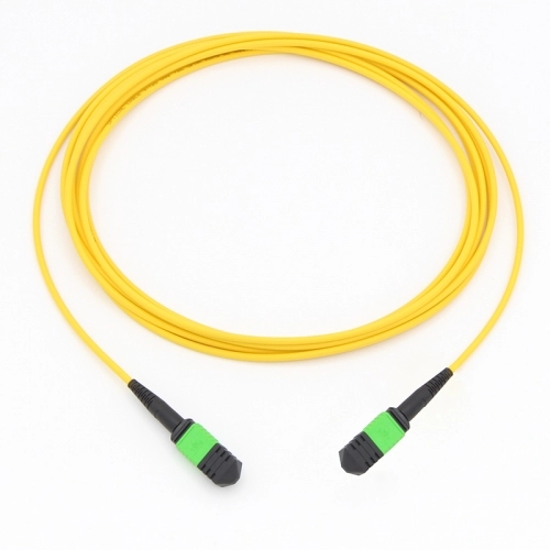 Cable de fibra óptica monomodo 9/125 de 12 fibras MPO (macho) -MPO (macho)