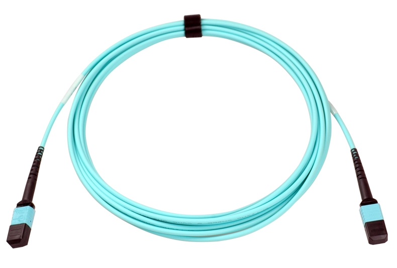 Cable de fibra óptica multimodo 8 fibras MPO (macho) -MPO (macho) OM3 50/125