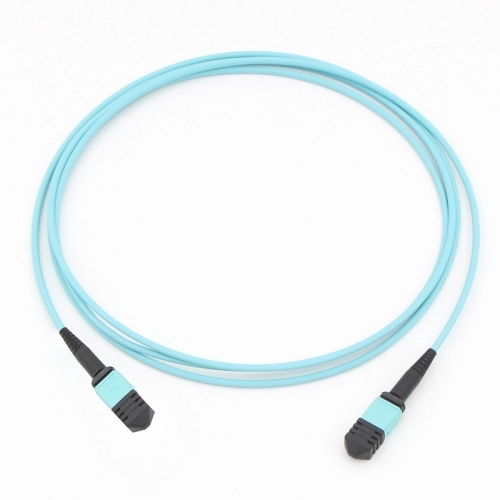 Cable de fibra óptica multimodo 12 fibras MPO (hembra) -MPO (hembra) OM3 50/125