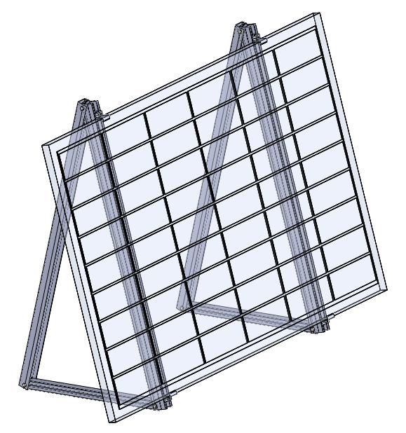 Soporte de balcón solar de aluminio